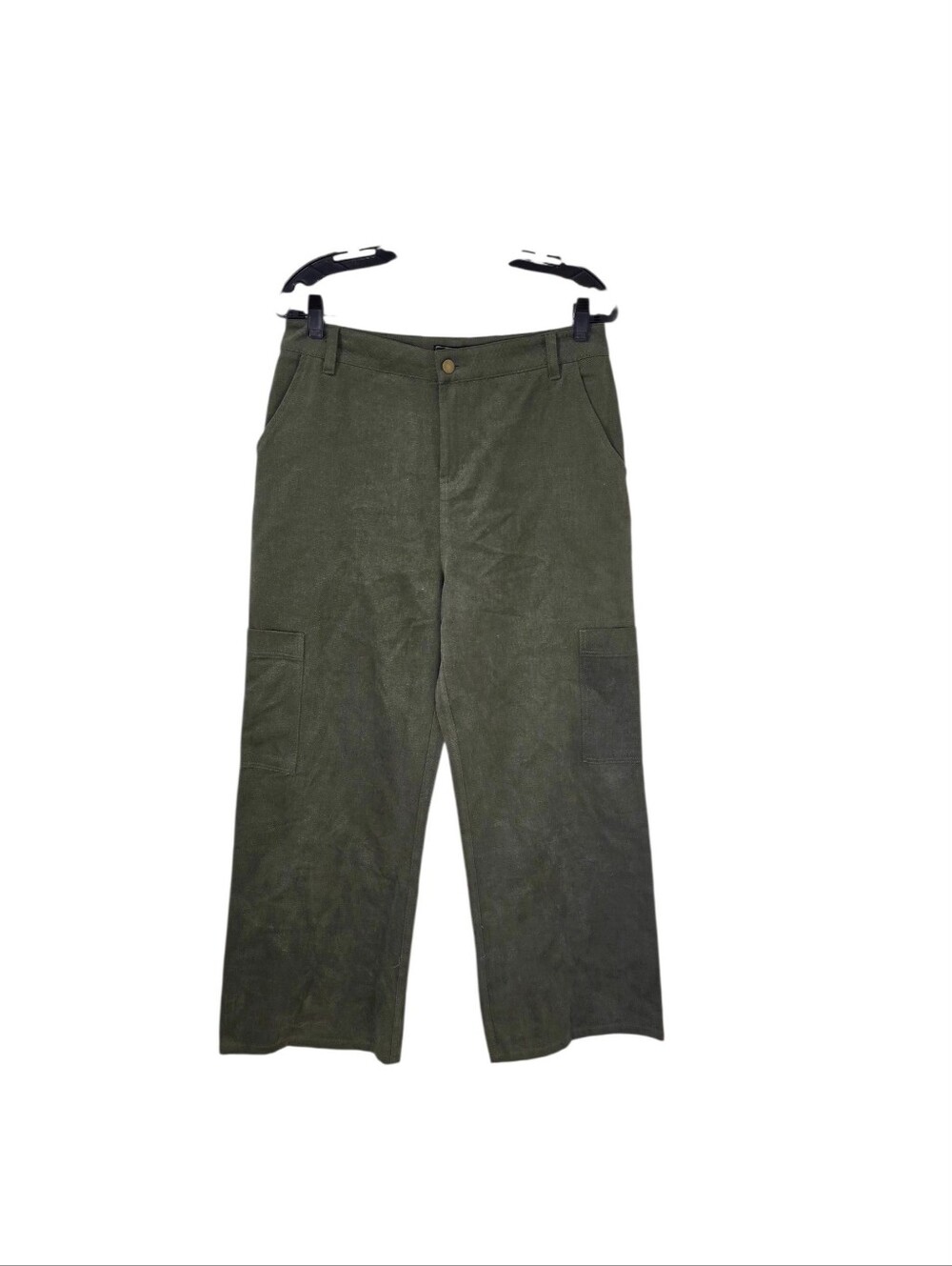 Sage + Fig Olive Green Carpenter Cargo Wide Leg Pants Women's Large
